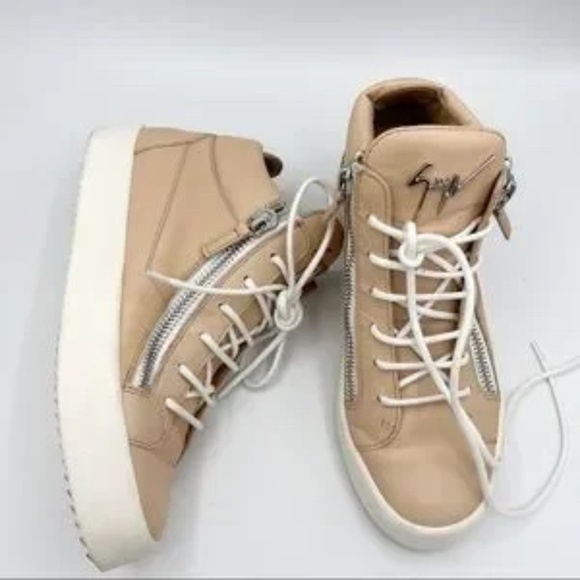 Giuseppe Zanotti Kriss Signature Logo sneakers hi top shoes size 8 - Picture 3 of 9